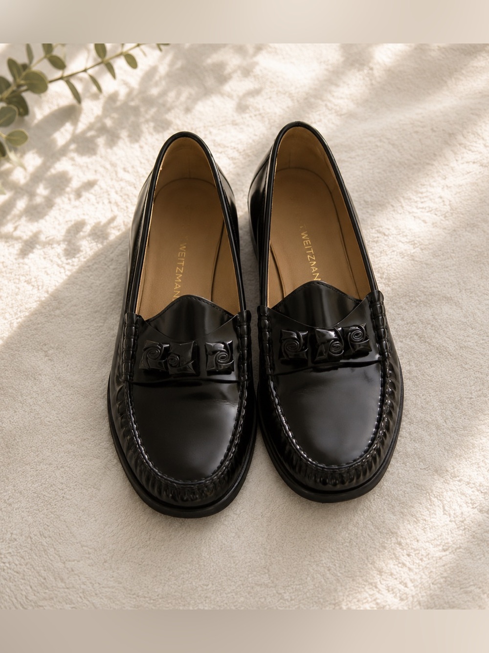 Stuart Weitzman Elegant Black Men's Slip-Ons